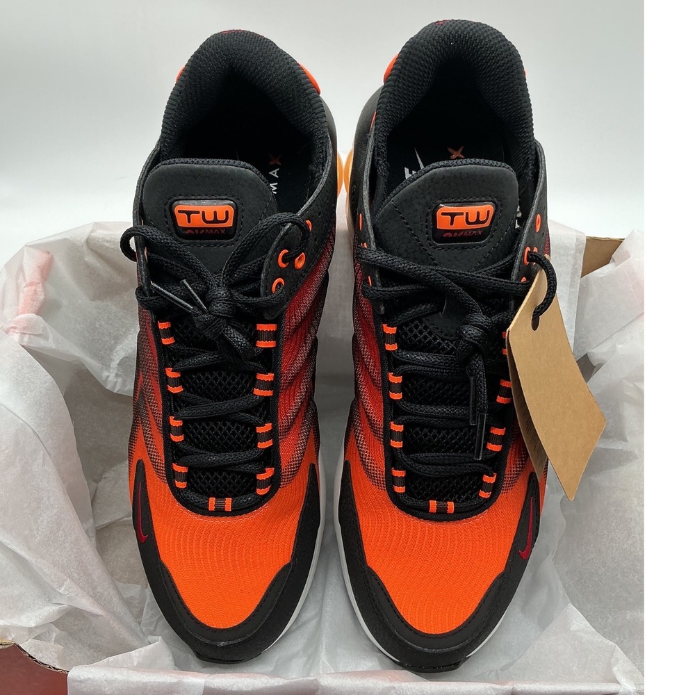 Nike Air Max TW Bright Mandarin Black Mens Sneakers DQ3984-001 NWT